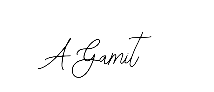 How to make A Gamit signature? Bearetta-2O07w is a professional autograph style. Create handwritten signature for A Gamit name. A Gamit signature style 12 images and pictures png