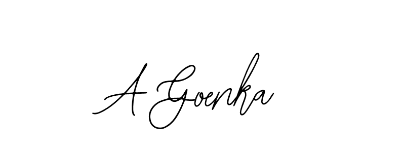 Also we have A Goenka name is the best signature style. Create professional handwritten signature collection using Bearetta-2O07w autograph style. A Goenka signature style 12 images and pictures png