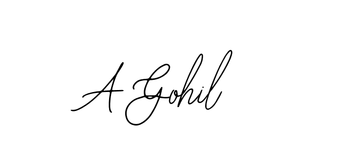Design your own signature with our free online signature maker. With this signature software, you can create a handwritten (Bearetta-2O07w) signature for name A Gohil. A Gohil signature style 12 images and pictures png