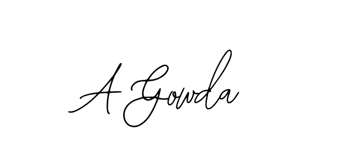 It looks lik you need a new signature style for name A Gowda. Design unique handwritten (Bearetta-2O07w) signature with our free signature maker in just a few clicks. A Gowda signature style 12 images and pictures png