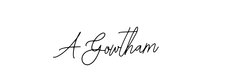 You should practise on your own different ways (Bearetta-2O07w) to write your name (A Gowtham) in signature. don't let someone else do it for you. A Gowtham signature style 12 images and pictures png