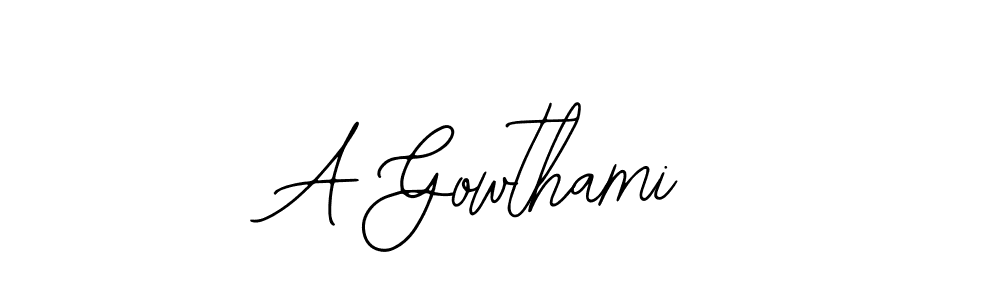 How to Draw A Gowthami signature style? Bearetta-2O07w is a latest design signature styles for name A Gowthami. A Gowthami signature style 12 images and pictures png