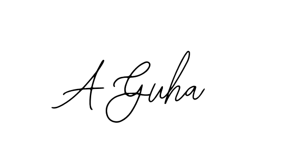 The best way (Bearetta-2O07w) to make a short signature is to pick only two or three words in your name. The name A Guha include a total of six letters. For converting this name. A Guha signature style 12 images and pictures png