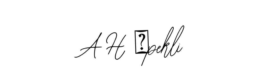 Best and Professional Signature Style for A H İpekli. Bearetta-2O07w Best Signature Style Collection. A H İpekli signature style 12 images and pictures png