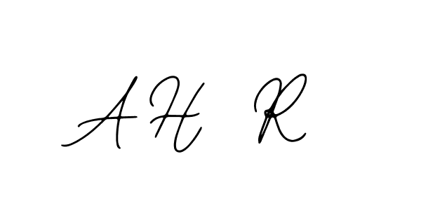 Similarly Bearetta-2O07w is the best handwritten signature design. Signature creator online .You can use it as an online autograph creator for name A H  R. A H  R signature style 12 images and pictures png