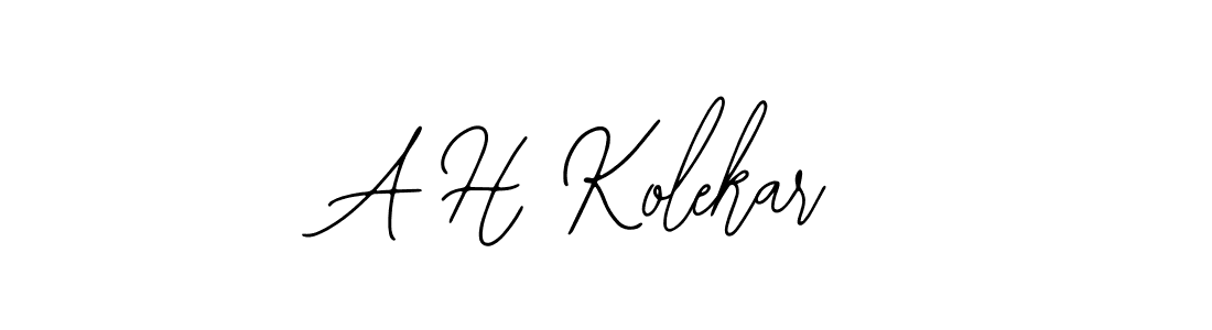 Similarly Bearetta-2O07w is the best handwritten signature design. Signature creator online .You can use it as an online autograph creator for name A H Kolekar. A H Kolekar signature style 12 images and pictures png