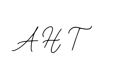 Create a beautiful signature design for name A H T. With this signature (Bearetta-2O07w) fonts, you can make a handwritten signature for free. A H T signature style 12 images and pictures png