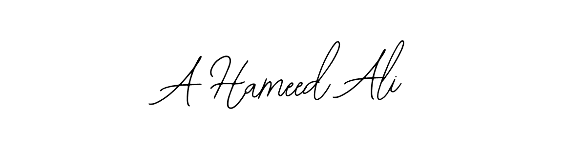 You can use this online signature creator to create a handwritten signature for the name A Hameed Ali. This is the best online autograph maker. A Hameed Ali signature style 12 images and pictures png