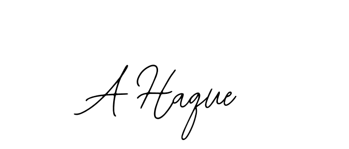 Make a beautiful signature design for name A Haque. With this signature (Bearetta-2O07w) style, you can create a handwritten signature for free. A Haque signature style 12 images and pictures png