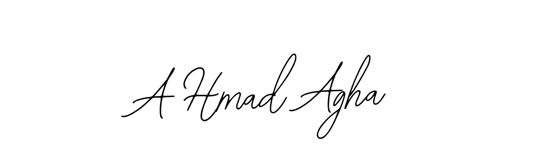 Design your own signature with our free online signature maker. With this signature software, you can create a handwritten (Bearetta-2O07w) signature for name A Hmad Agha. A Hmad Agha signature style 12 images and pictures png