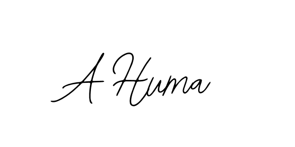 How to make A Huma signature? Bearetta-2O07w is a professional autograph style. Create handwritten signature for A Huma name. A Huma signature style 12 images and pictures png