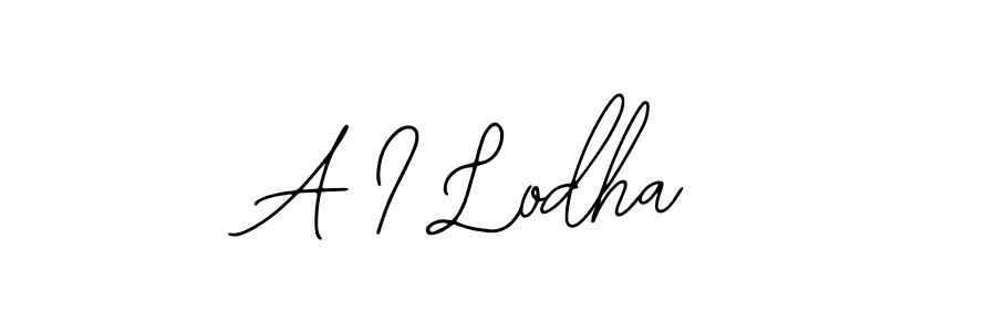 Also You can easily find your signature by using the search form. We will create A I Lodha name handwritten signature images for you free of cost using Bearetta-2O07w sign style. A I Lodha signature style 12 images and pictures png