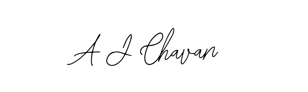 How to make A J Chavan name signature. Use Bearetta-2O07w style for creating short signs online. This is the latest handwritten sign. A J Chavan signature style 12 images and pictures png