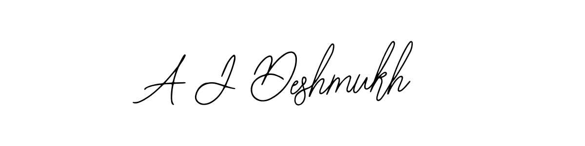 Also we have A J Deshmukh name is the best signature style. Create professional handwritten signature collection using Bearetta-2O07w autograph style. A J Deshmukh signature style 12 images and pictures png