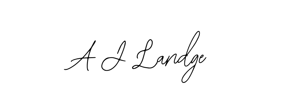 How to Draw A J Landge signature style? Bearetta-2O07w is a latest design signature styles for name A J Landge. A J Landge signature style 12 images and pictures png