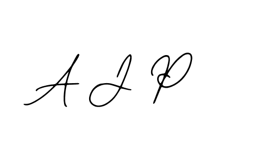 How to make A J P signature? Bearetta-2O07w is a professional autograph style. Create handwritten signature for A J P name. A J P signature style 12 images and pictures png