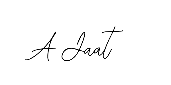 Design your own signature with our free online signature maker. With this signature software, you can create a handwritten (Bearetta-2O07w) signature for name A Jaat. A Jaat signature style 12 images and pictures png