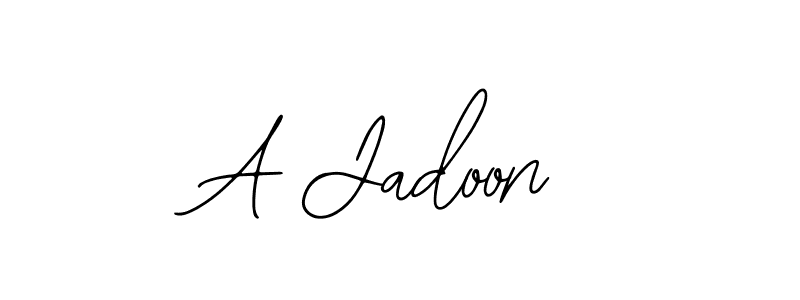 The best way (Bearetta-2O07w) to make a short signature is to pick only two or three words in your name. The name A Jadoon include a total of six letters. For converting this name. A Jadoon signature style 12 images and pictures png