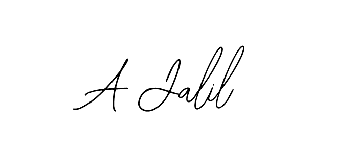 if you are searching for the best signature style for your name A Jalil. so please give up your signature search. here we have designed multiple signature styles  using Bearetta-2O07w. A Jalil signature style 12 images and pictures png