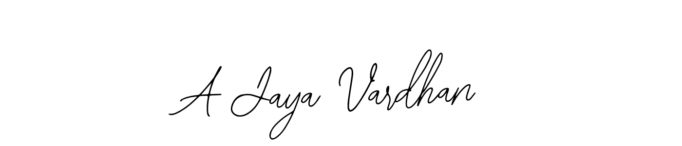 Use a signature maker to create a handwritten signature online. With this signature software, you can design (Bearetta-2O07w) your own signature for name A Jaya Vardhan. A Jaya Vardhan signature style 12 images and pictures png