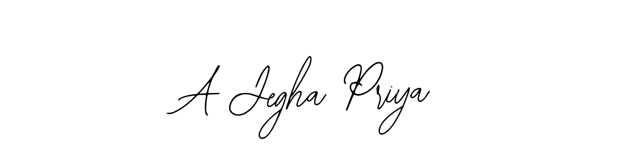 How to make A Jegha Priya signature? Bearetta-2O07w is a professional autograph style. Create handwritten signature for A Jegha Priya name. A Jegha Priya signature style 12 images and pictures png