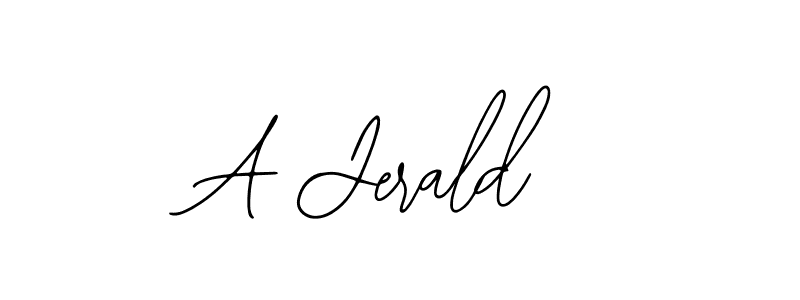 Use a signature maker to create a handwritten signature online. With this signature software, you can design (Bearetta-2O07w) your own signature for name A Jerald. A Jerald signature style 12 images and pictures png