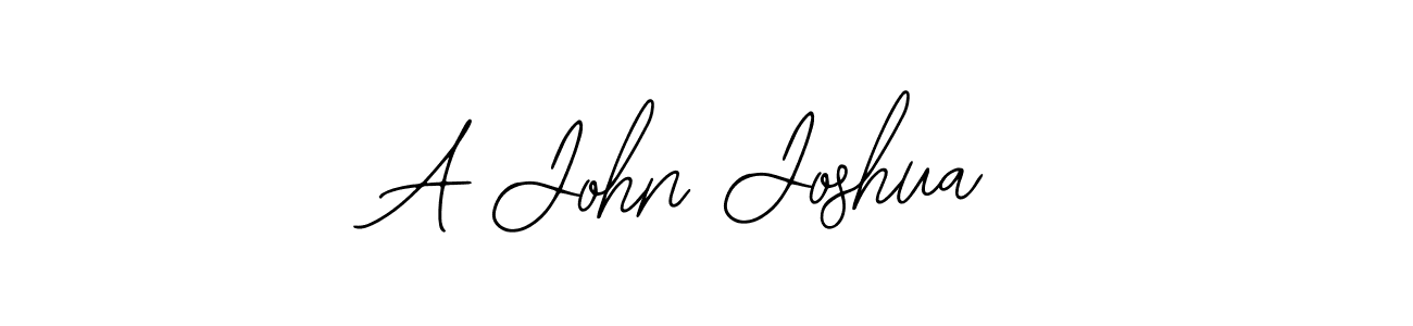 How to make A John Joshua name signature. Use Bearetta-2O07w style for creating short signs online. This is the latest handwritten sign. A John Joshua signature style 12 images and pictures png