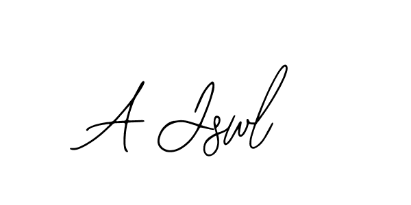 How to make A Jswl name signature. Use Bearetta-2O07w style for creating short signs online. This is the latest handwritten sign. A Jswl signature style 12 images and pictures png