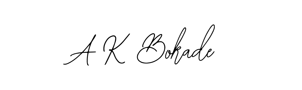 Create a beautiful signature design for name A K Bokade. With this signature (Bearetta-2O07w) fonts, you can make a handwritten signature for free. A K Bokade signature style 12 images and pictures png