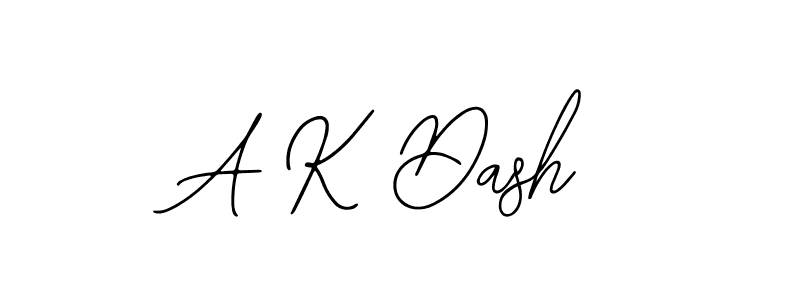 Also we have A K Dash name is the best signature style. Create professional handwritten signature collection using Bearetta-2O07w autograph style. A K Dash signature style 12 images and pictures png