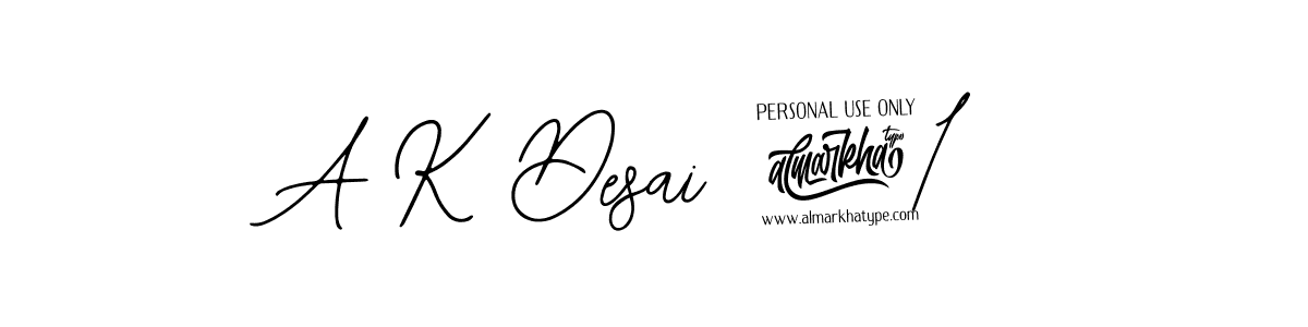 Design your own signature with our free online signature maker. With this signature software, you can create a handwritten (Bearetta-2O07w) signature for name A K Desai 21. A K Desai 21 signature style 12 images and pictures png