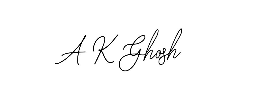 The best way (Bearetta-2O07w) to make a short signature is to pick only two or three words in your name. The name A K Ghosh include a total of six letters. For converting this name. A K Ghosh signature style 12 images and pictures png