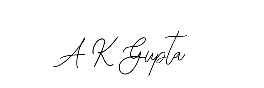 How to make A K Gupta signature? Bearetta-2O07w is a professional autograph style. Create handwritten signature for A K Gupta name. A K Gupta signature style 12 images and pictures png