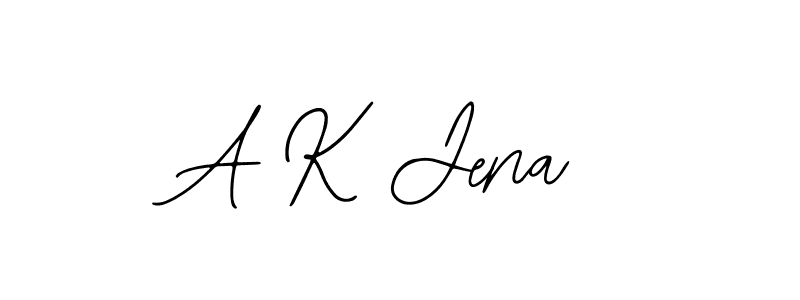 The best way (Bearetta-2O07w) to make a short signature is to pick only two or three words in your name. The name A K Jena include a total of six letters. For converting this name. A K Jena signature style 12 images and pictures png