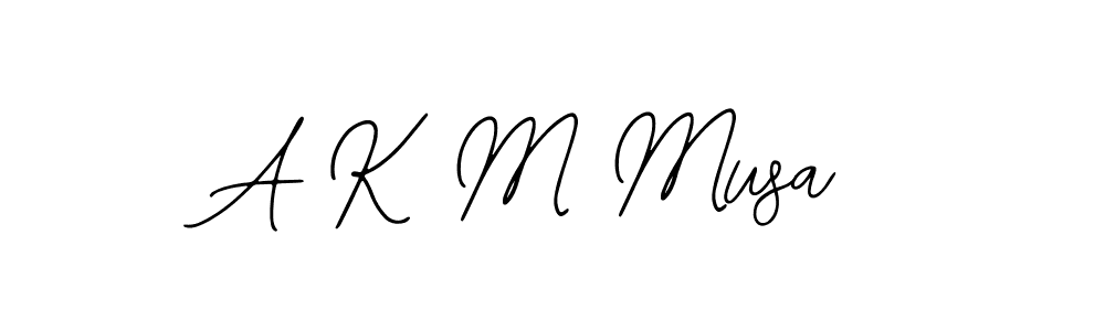 The best way (Bearetta-2O07w) to make a short signature is to pick only two or three words in your name. The name A K M Musa include a total of six letters. For converting this name. A K M Musa signature style 12 images and pictures png