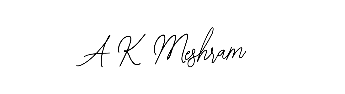Design your own signature with our free online signature maker. With this signature software, you can create a handwritten (Bearetta-2O07w) signature for name A K Meshram. A K Meshram signature style 12 images and pictures png