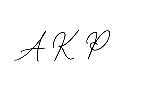 Make a beautiful signature design for name A K P. With this signature (Bearetta-2O07w) style, you can create a handwritten signature for free. A K P signature style 12 images and pictures png