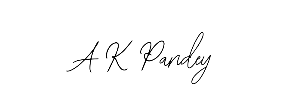 You should practise on your own different ways (Bearetta-2O07w) to write your name (A K Pandey) in signature. don't let someone else do it for you. A K Pandey signature style 12 images and pictures png