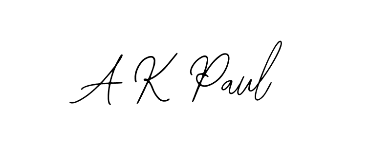 The best way (Bearetta-2O07w) to make a short signature is to pick only two or three words in your name. The name A K Paul include a total of six letters. For converting this name. A K Paul signature style 12 images and pictures png