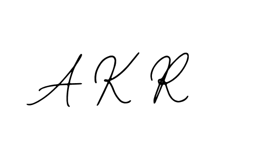 You should practise on your own different ways (Bearetta-2O07w) to write your name (A K R) in signature. don't let someone else do it for you. A K R signature style 12 images and pictures png