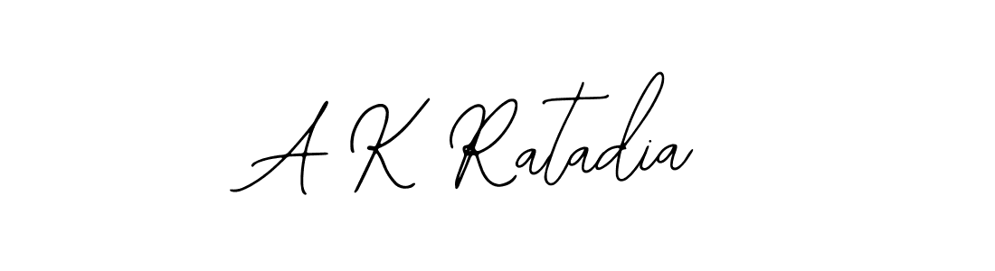 Design your own signature with our free online signature maker. With this signature software, you can create a handwritten (Bearetta-2O07w) signature for name A K Ratadia. A K Ratadia signature style 12 images and pictures png