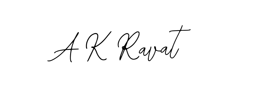 The best way (Bearetta-2O07w) to make a short signature is to pick only two or three words in your name. The name A K Ravat include a total of six letters. For converting this name. A K Ravat signature style 12 images and pictures png