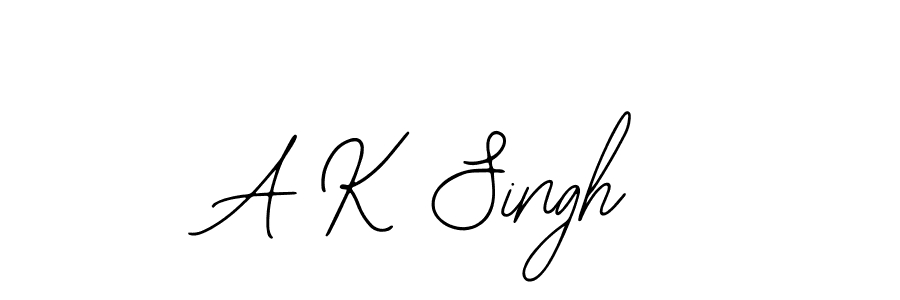 How to make A K Singh signature? Bearetta-2O07w is a professional autograph style. Create handwritten signature for A K Singh name. A K Singh signature style 12 images and pictures png