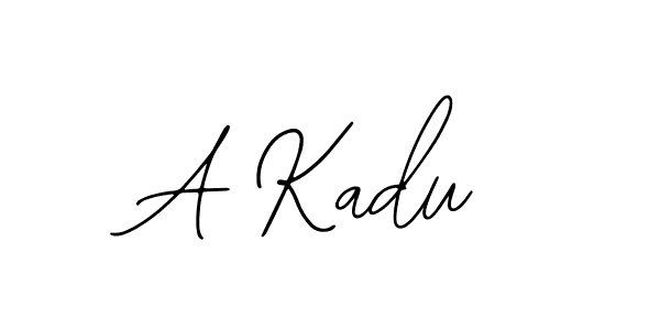 Use a signature maker to create a handwritten signature online. With this signature software, you can design (Bearetta-2O07w) your own signature for name A Kadu. A Kadu signature style 12 images and pictures png