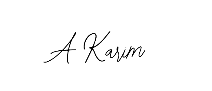 A Karim stylish signature style. Best Handwritten Sign (Bearetta-2O07w) for my name. Handwritten Signature Collection Ideas for my name A Karim. A Karim signature style 12 images and pictures png