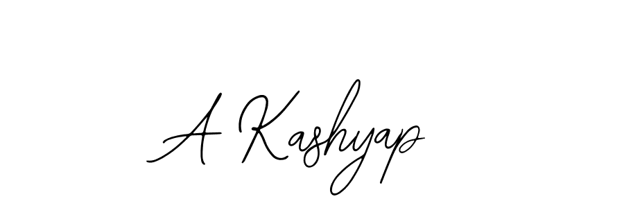 A Kashyap stylish signature style. Best Handwritten Sign (Bearetta-2O07w) for my name. Handwritten Signature Collection Ideas for my name A Kashyap. A Kashyap signature style 12 images and pictures png