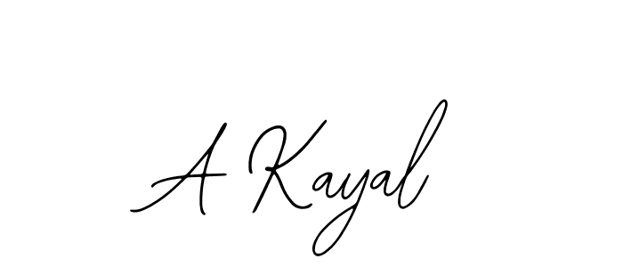 The best way (Bearetta-2O07w) to make a short signature is to pick only two or three words in your name. The name A Kayal include a total of six letters. For converting this name. A Kayal signature style 12 images and pictures png