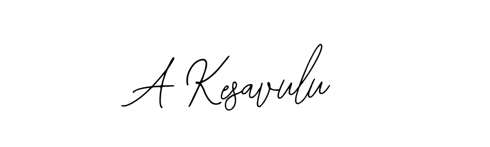 How to make A Kesavulu signature? Bearetta-2O07w is a professional autograph style. Create handwritten signature for A Kesavulu name. A Kesavulu signature style 12 images and pictures png