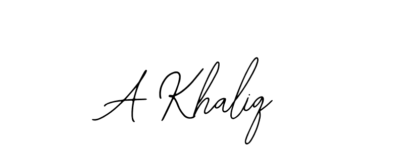 You can use this online signature creator to create a handwritten signature for the name A Khaliq. This is the best online autograph maker. A Khaliq signature style 12 images and pictures png