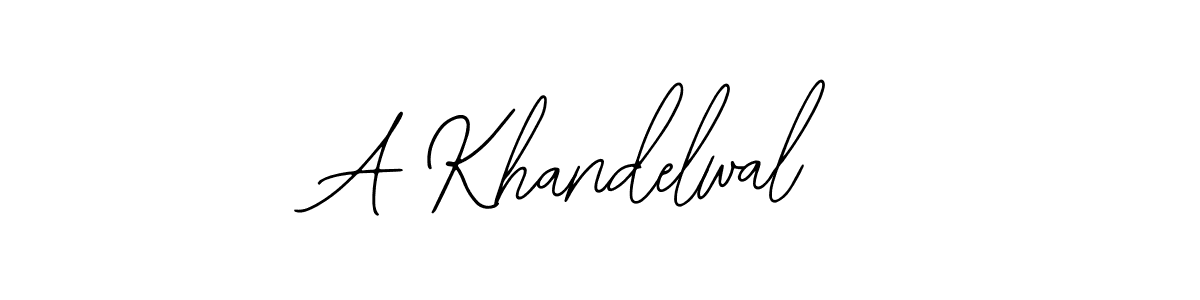 A Khandelwal stylish signature style. Best Handwritten Sign (Bearetta-2O07w) for my name. Handwritten Signature Collection Ideas for my name A Khandelwal. A Khandelwal signature style 12 images and pictures png